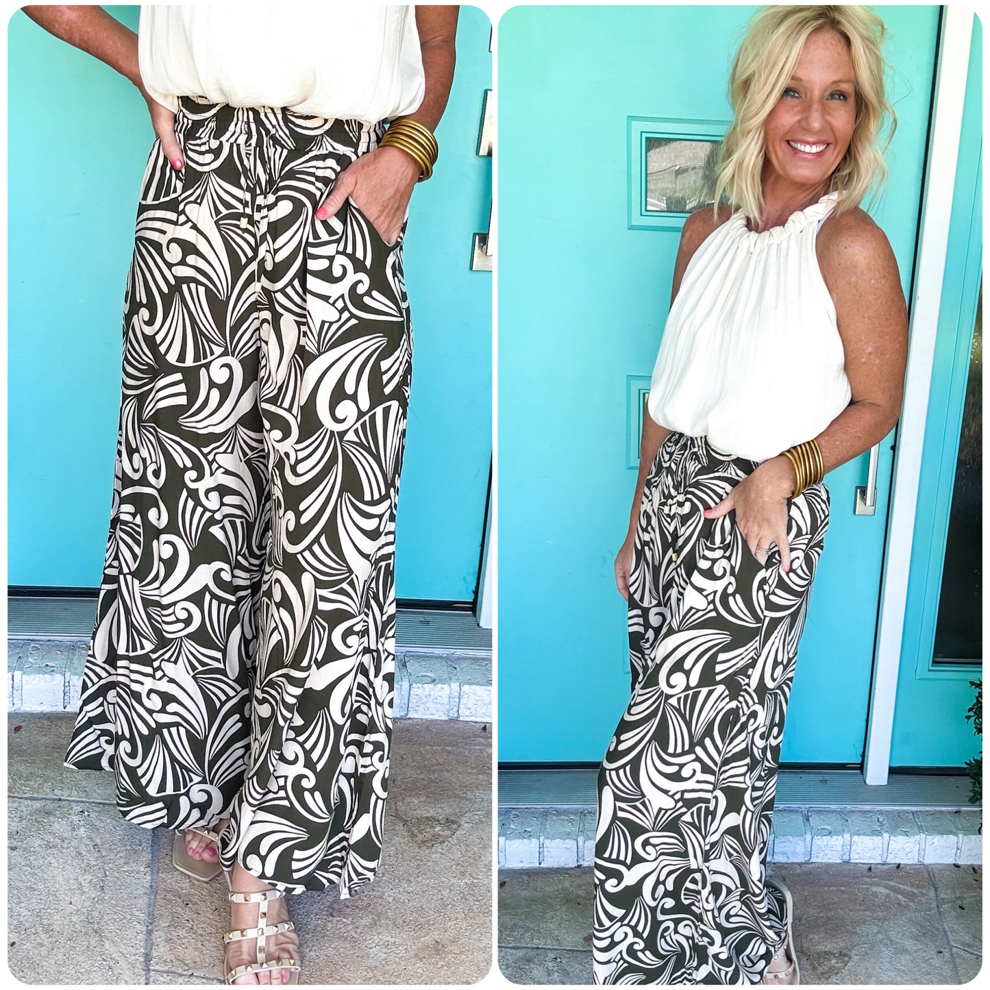 Dizzy Drape Wide Leg Pants
