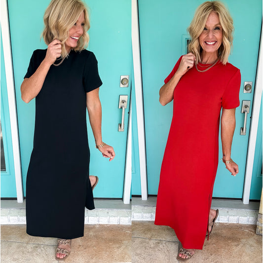 Scuba Serenity Maxi Dress