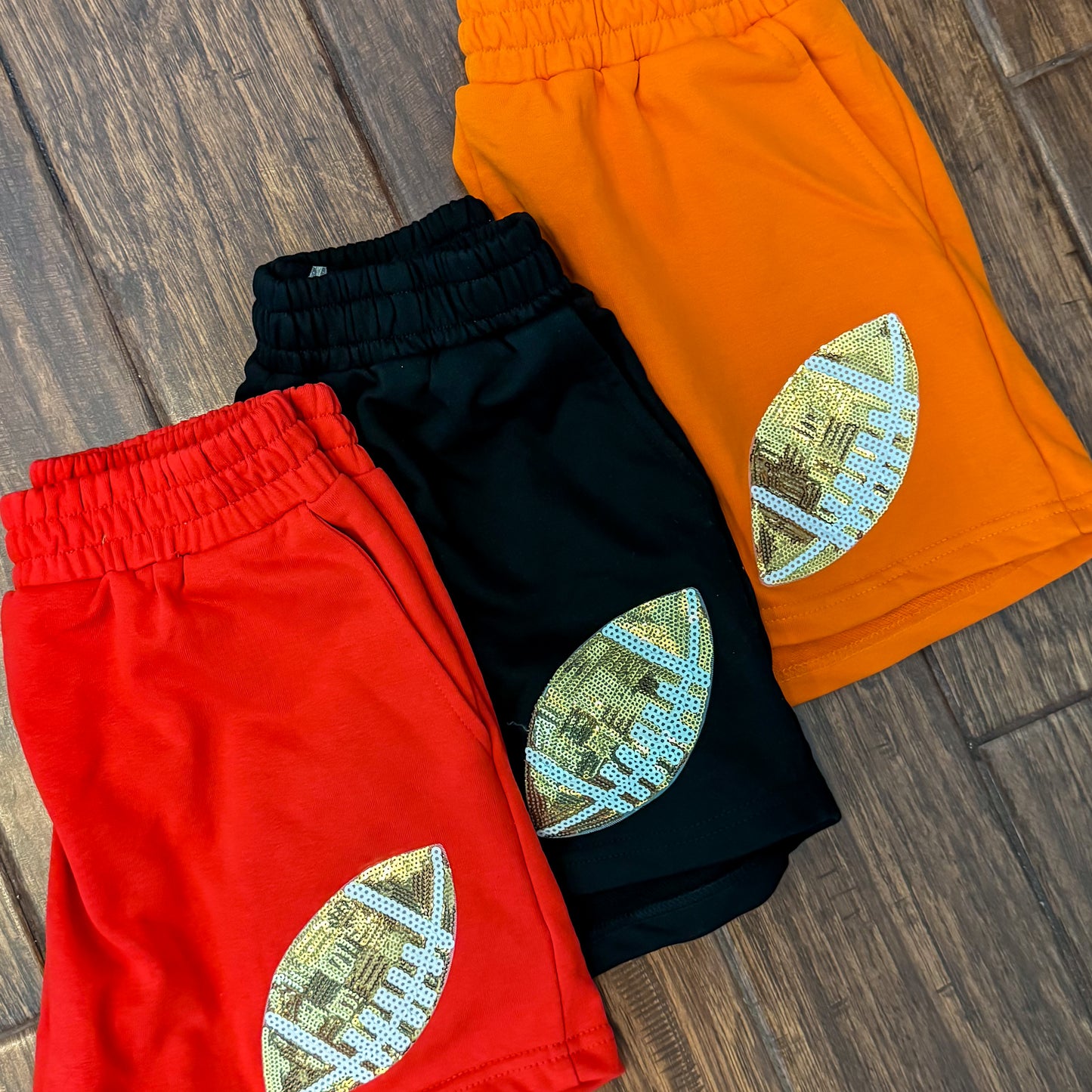 Game Day Football Patch Shorts