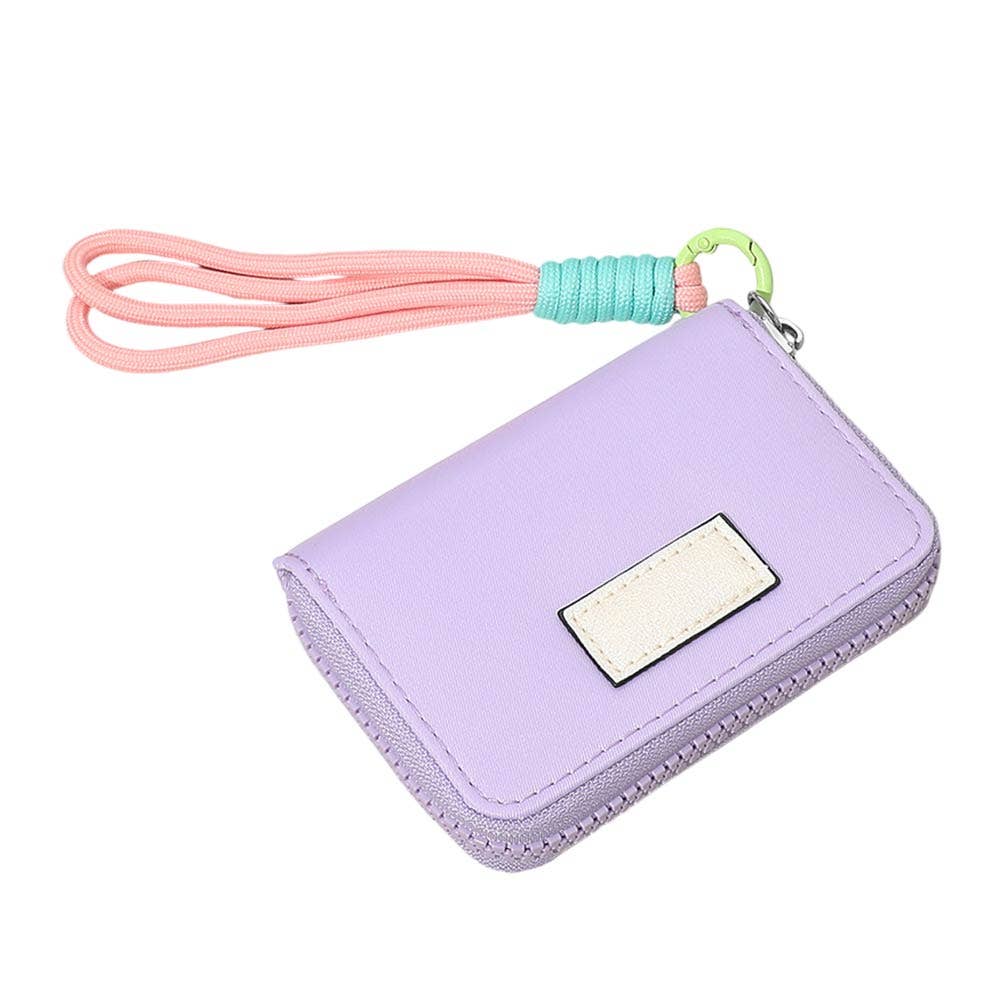 Compact Zip Around Mini Wallet