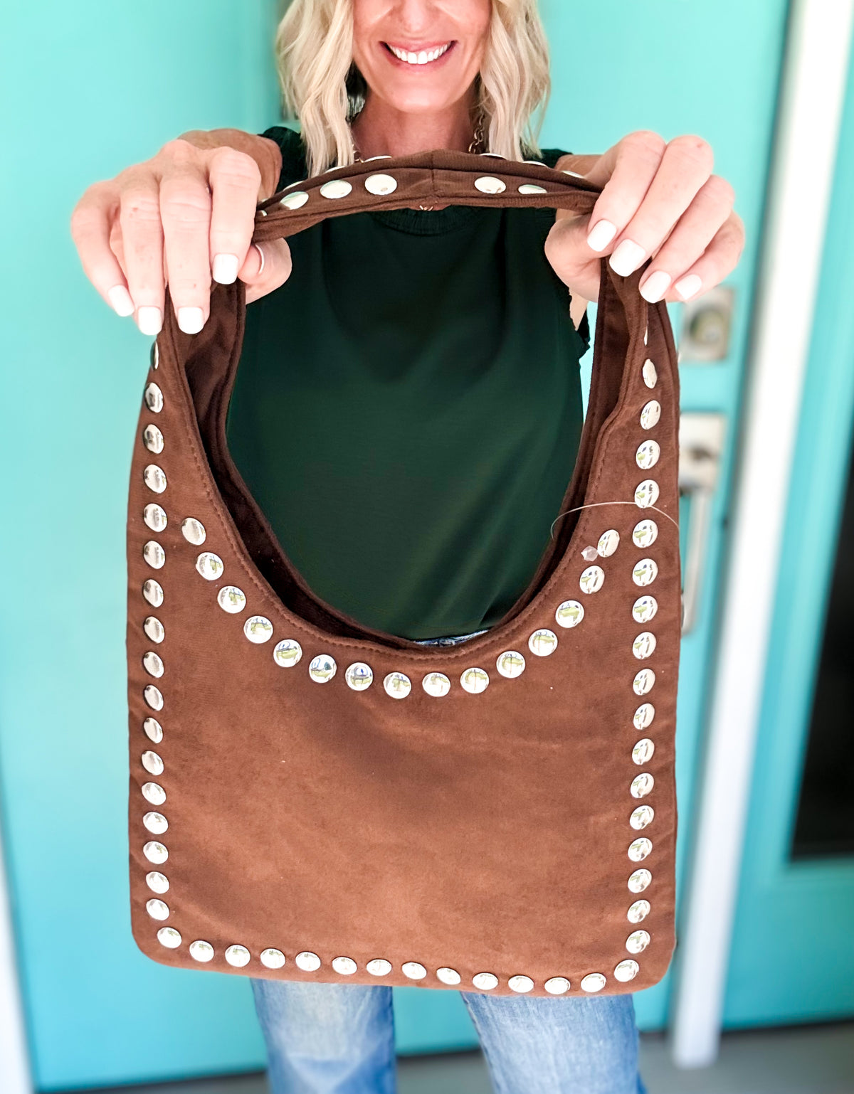 Rodeo Ready Suede Studded Bag