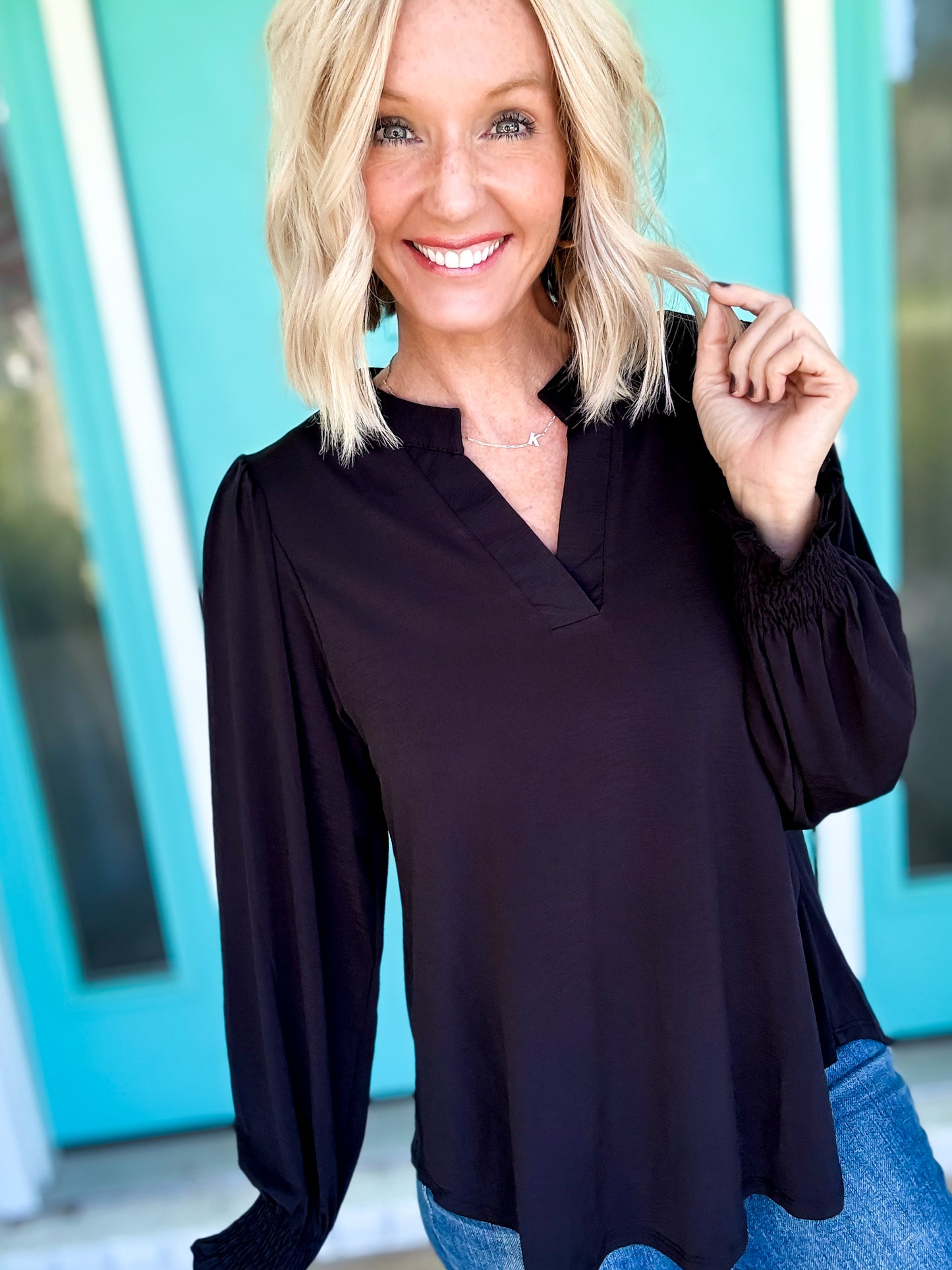 Simply Smocked Sleeve Top