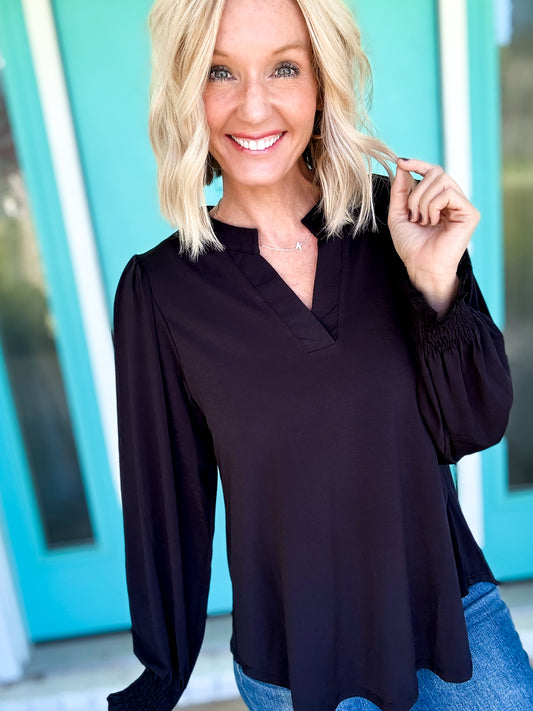 Simply Smocked Sleeve Top