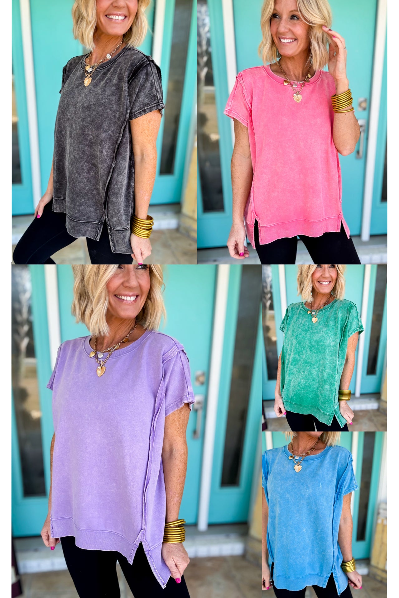 Sweet Tart Acid Washed Top