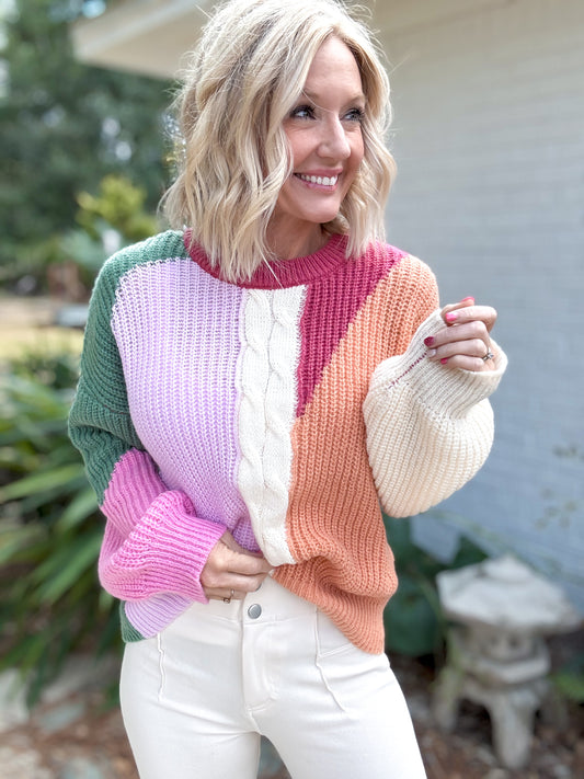 Playful Palette Sweater