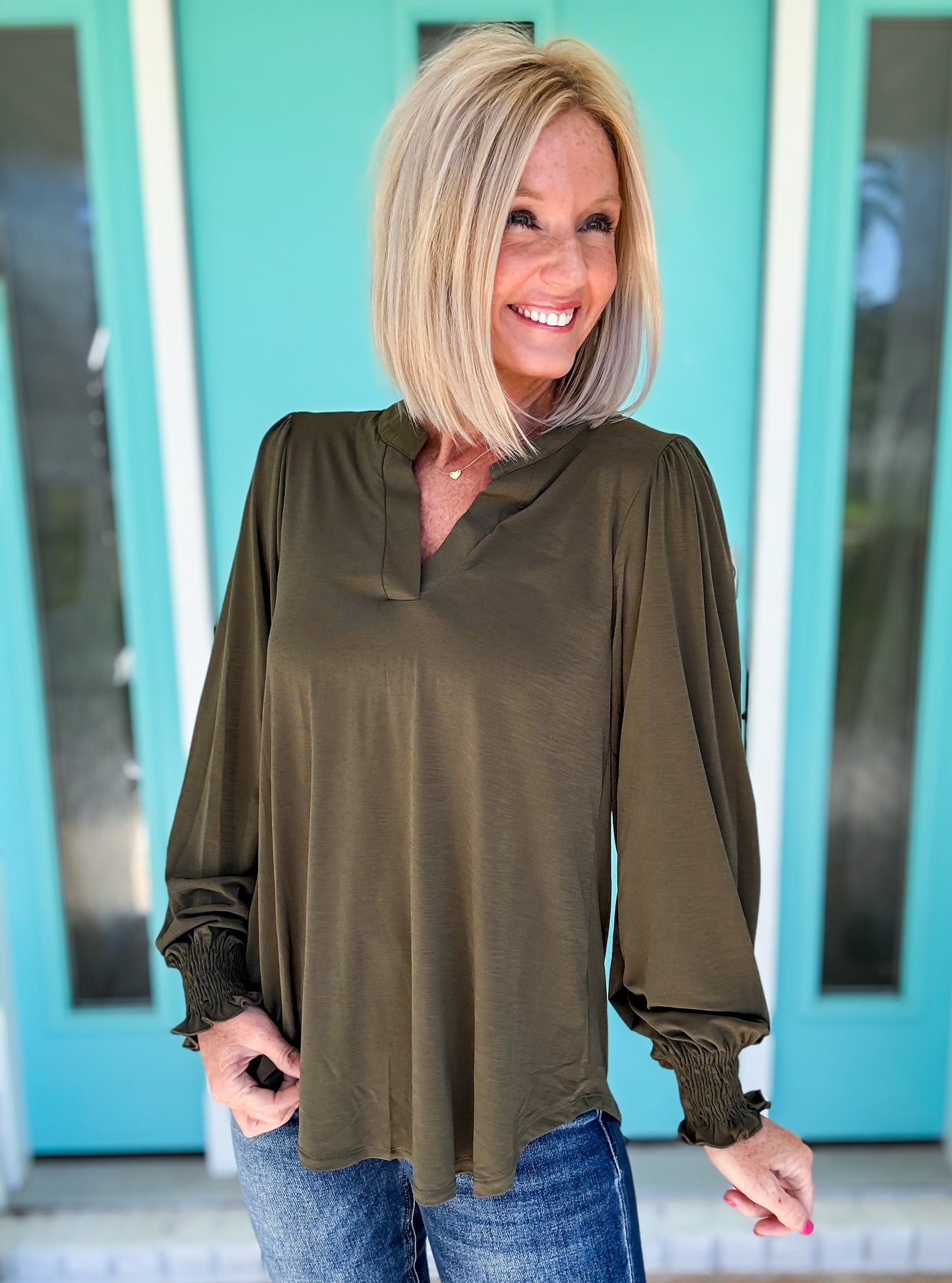 Simply Smocked Sleeve Top