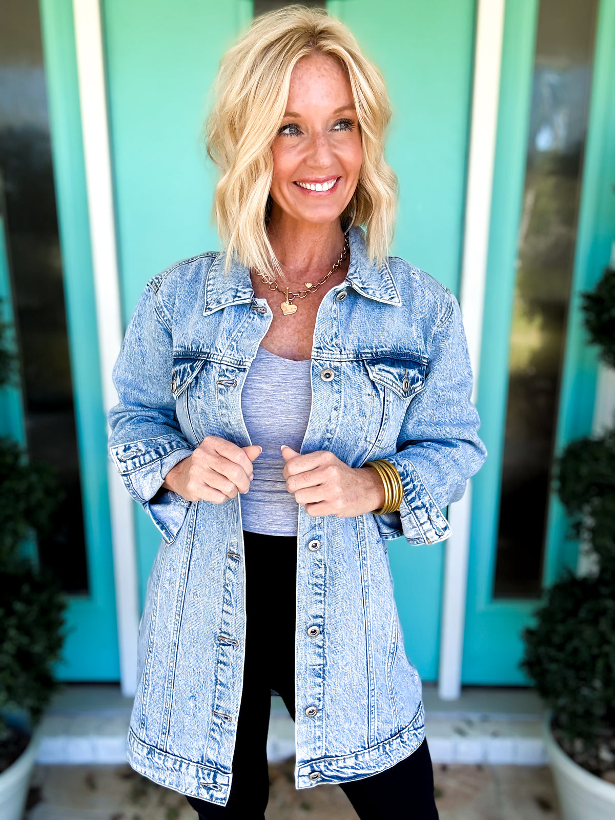 Longline Fall Denim Jacket