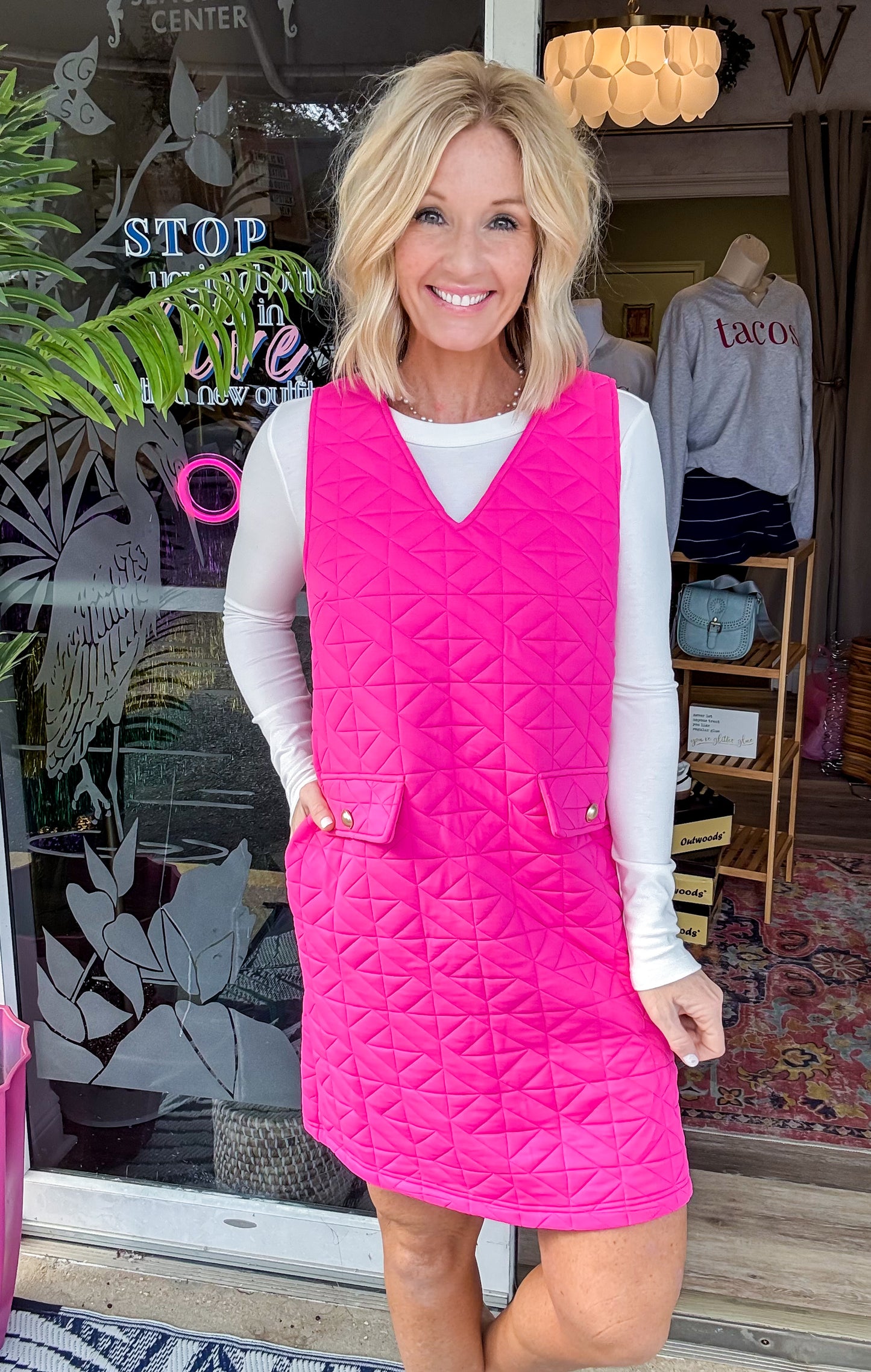 Pink Sugar Quilted Jumper