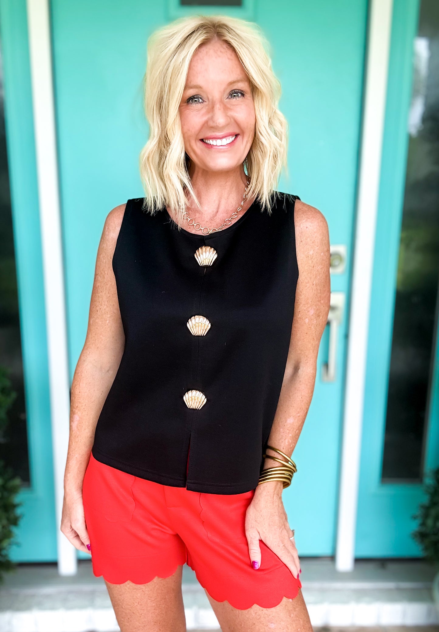 Seashell Sleeveless Top