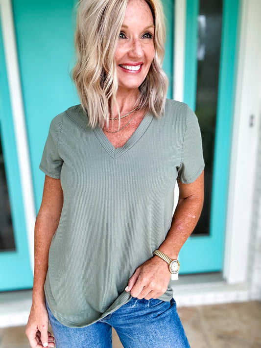 Basic Pre-Fall Ribbed Tee