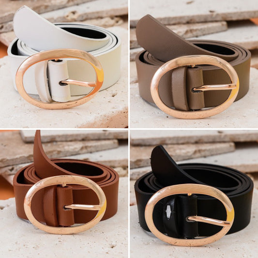 Classic Oval Buckle Belt