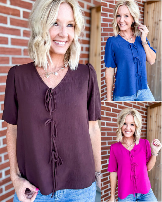 Tie Front Blouse