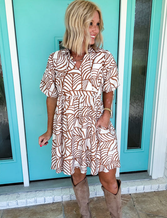 Mocha Meadow Dress