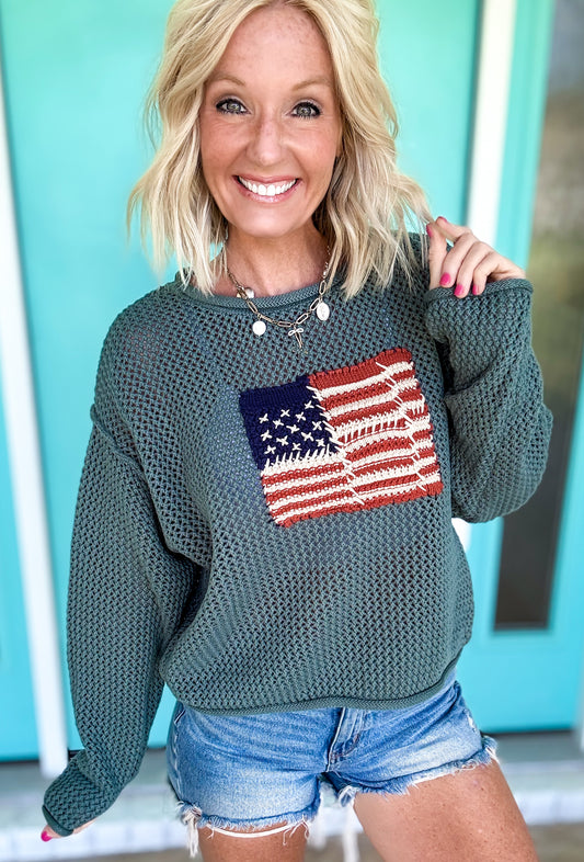 Backyard American Sweater