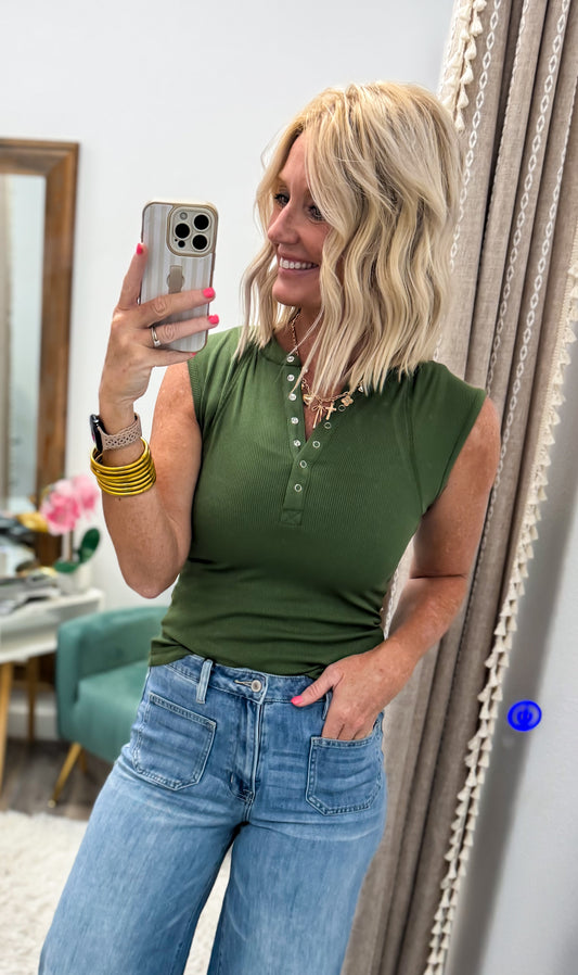 The Henley Tank Top by Mono B