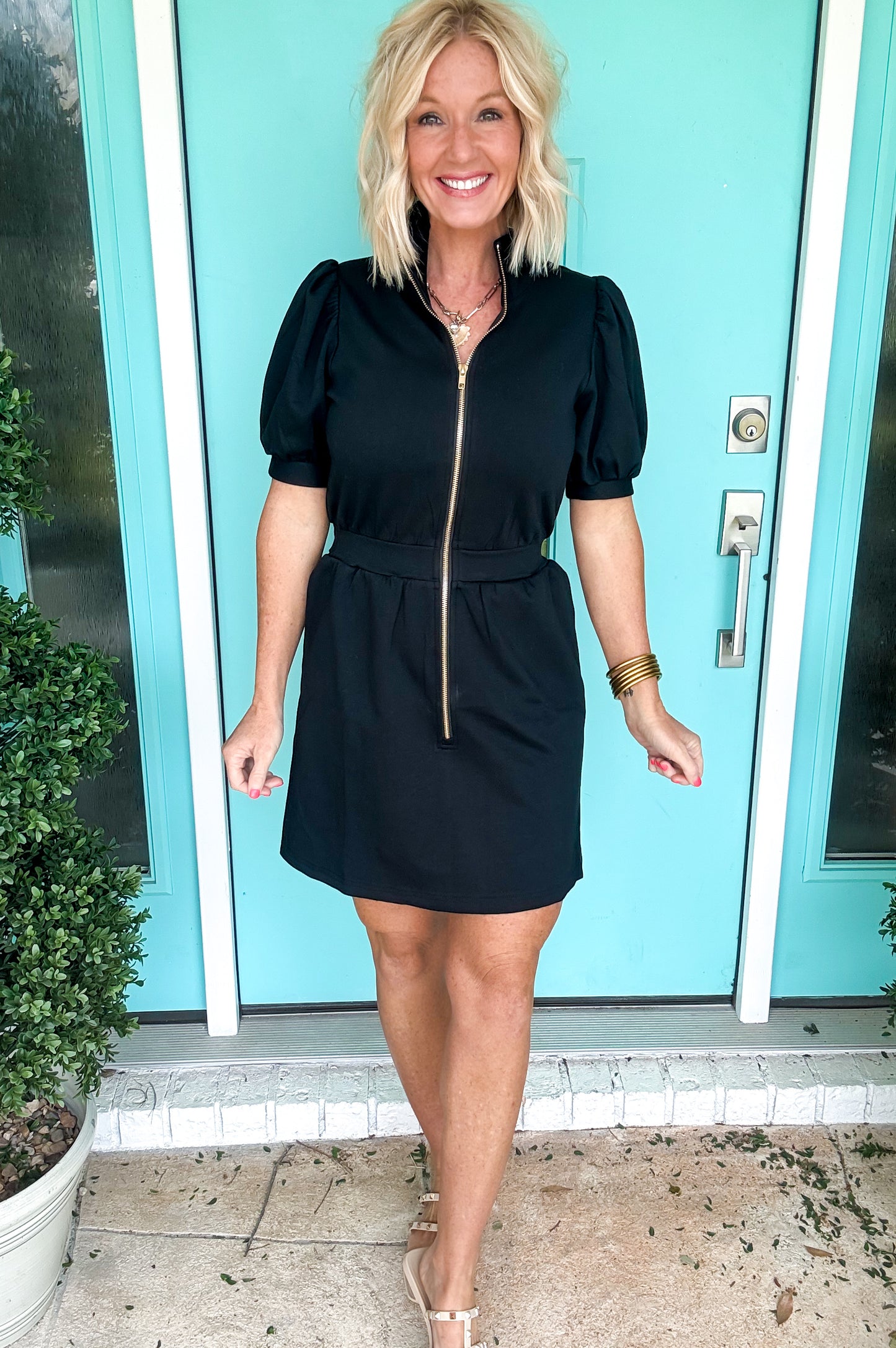 Midnight Zip Dress
