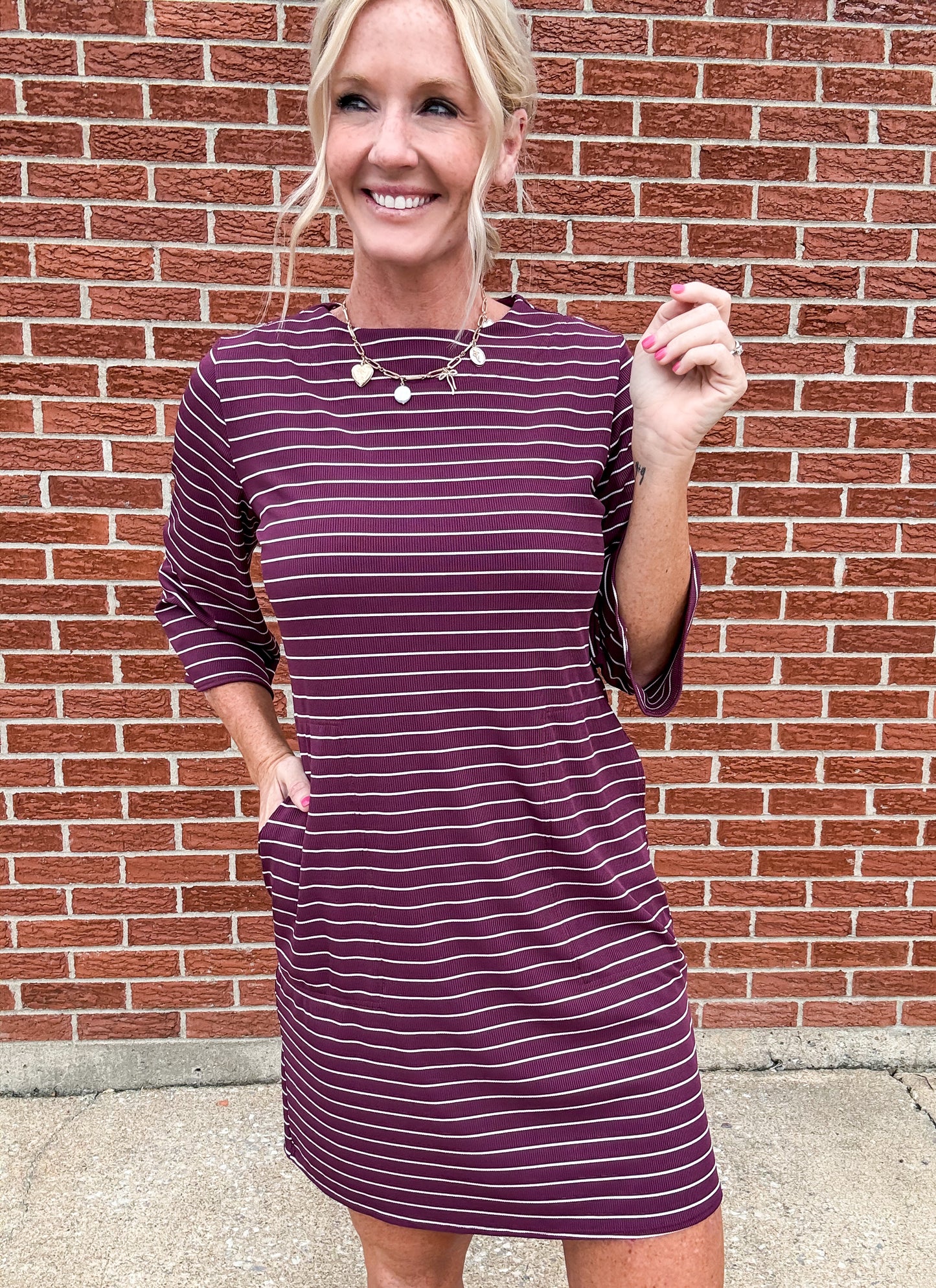 Falling Lines Dress