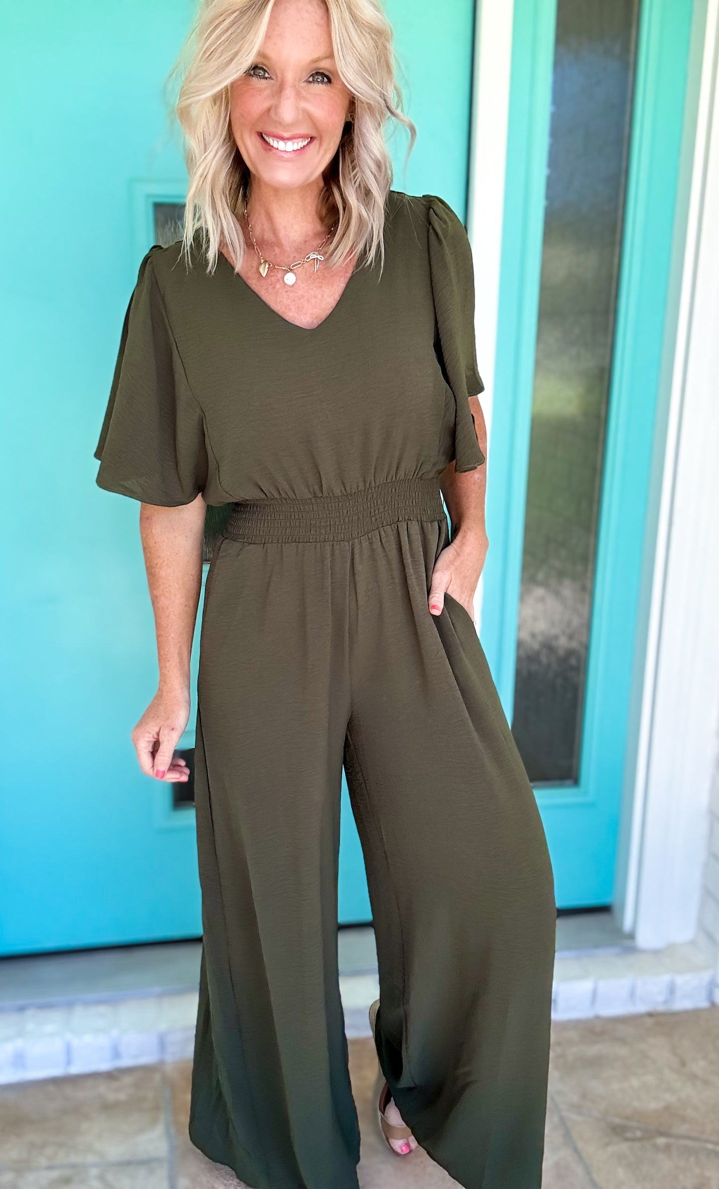 Olive Orchard Jumpsuit