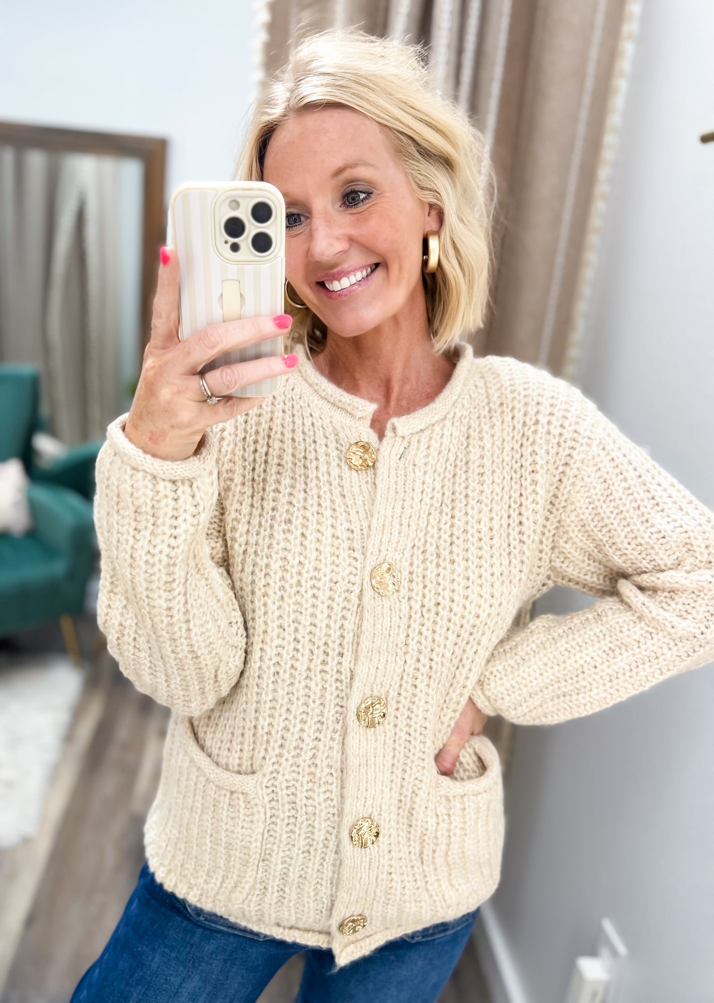 The Golden Standard Sweater Cardigan