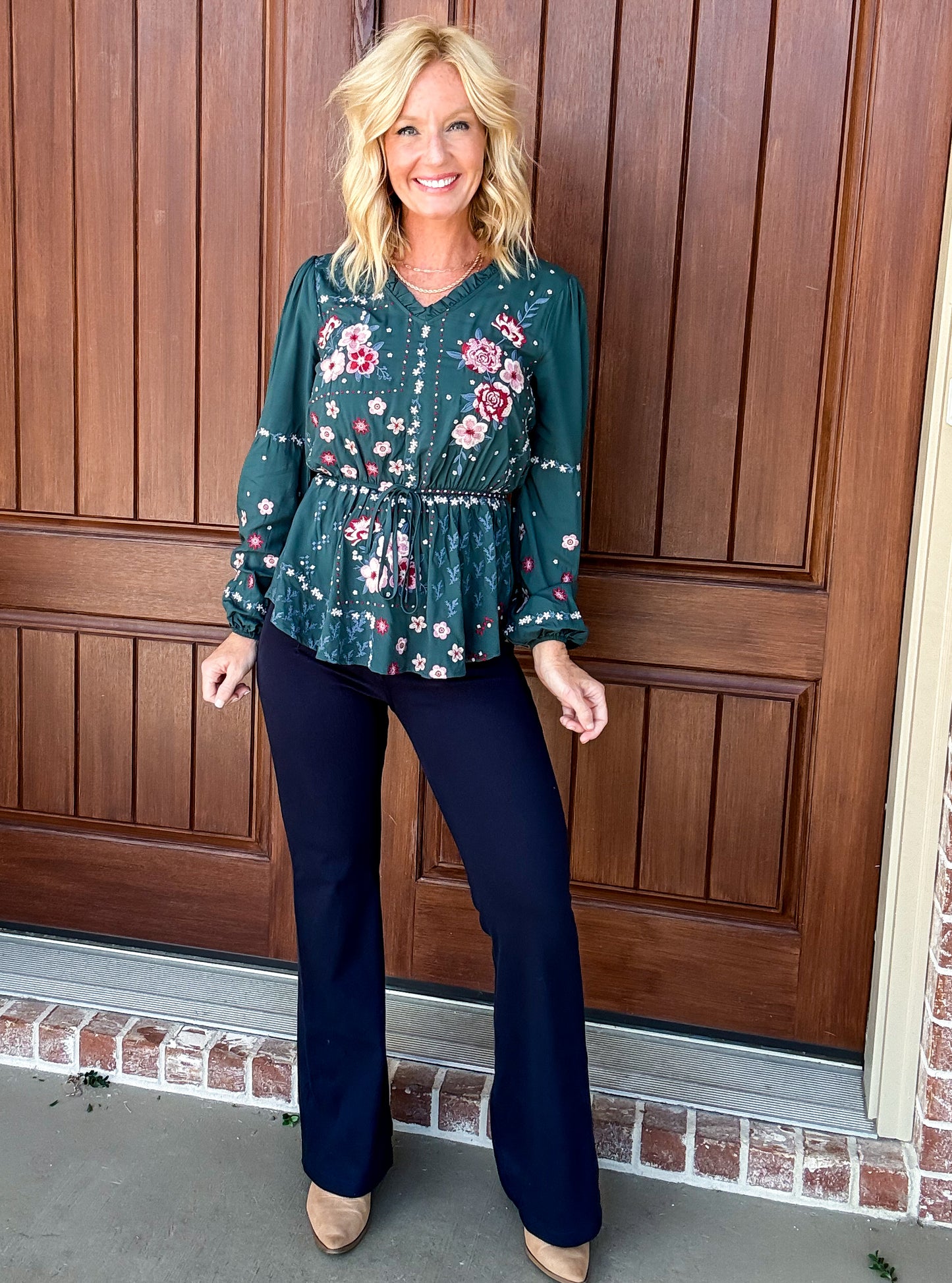 All Over Embroidery Blouse