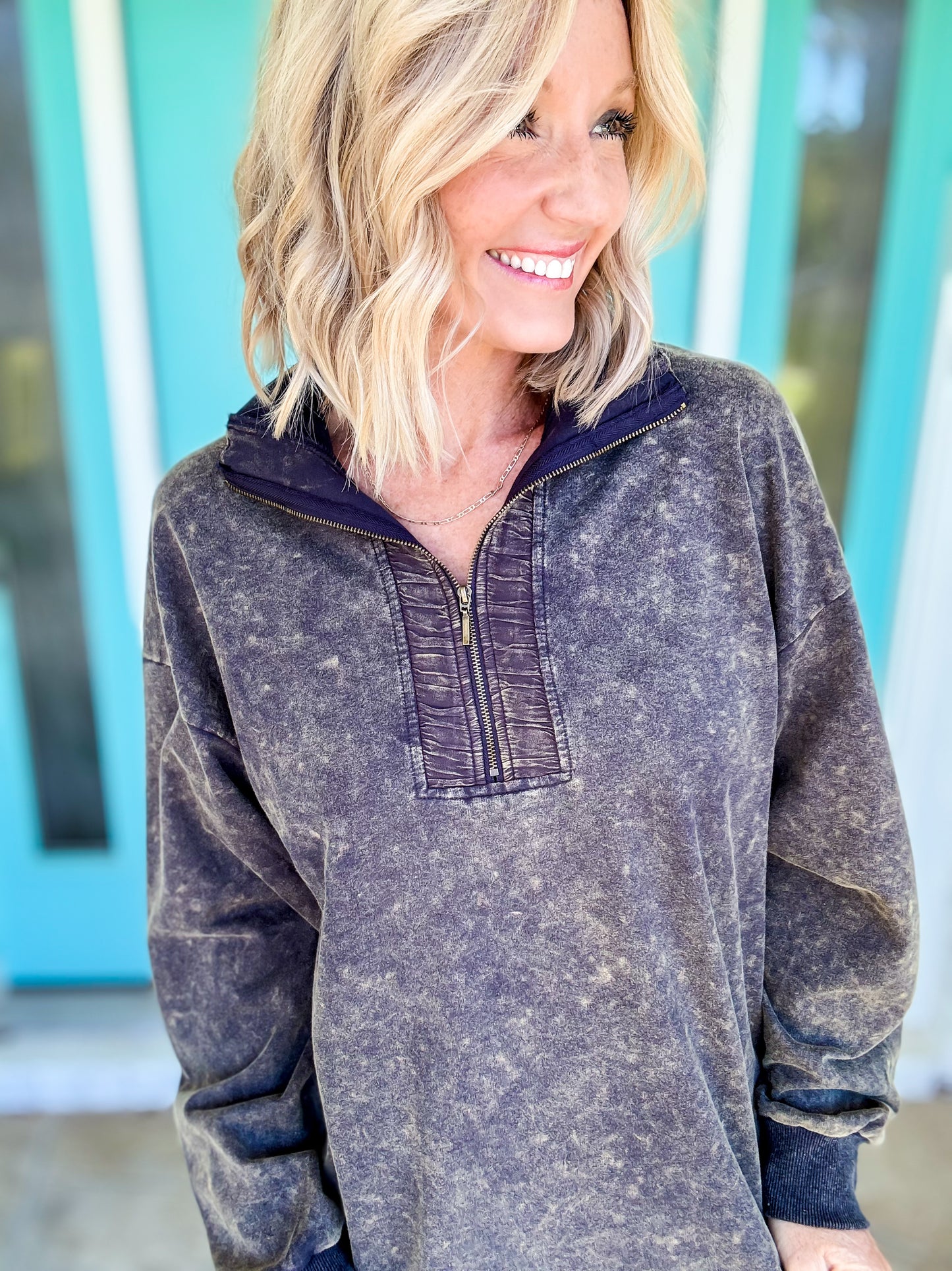 Vintage Vibe Half Zip Pullover