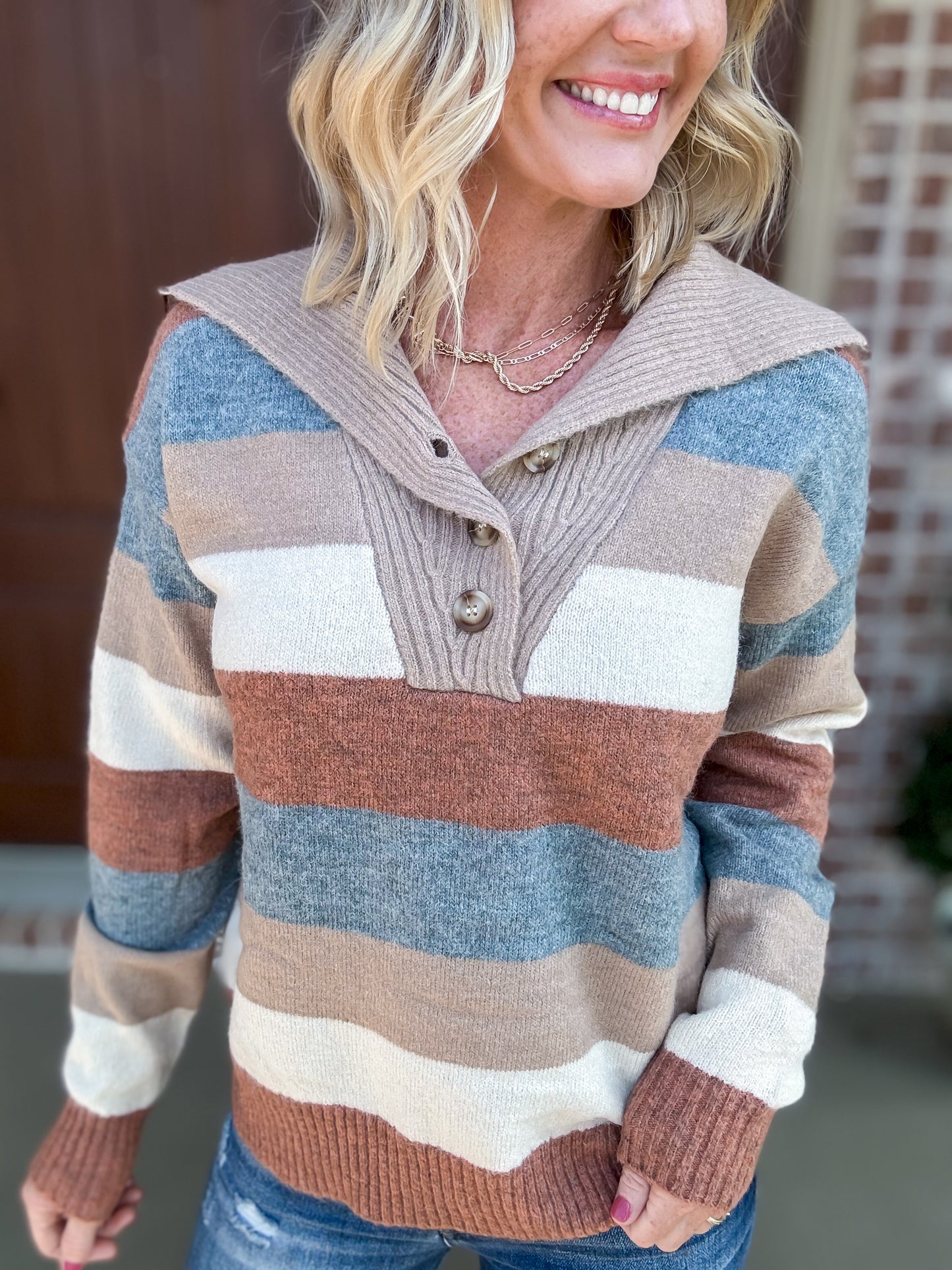 The Carmen Color Block Sweater