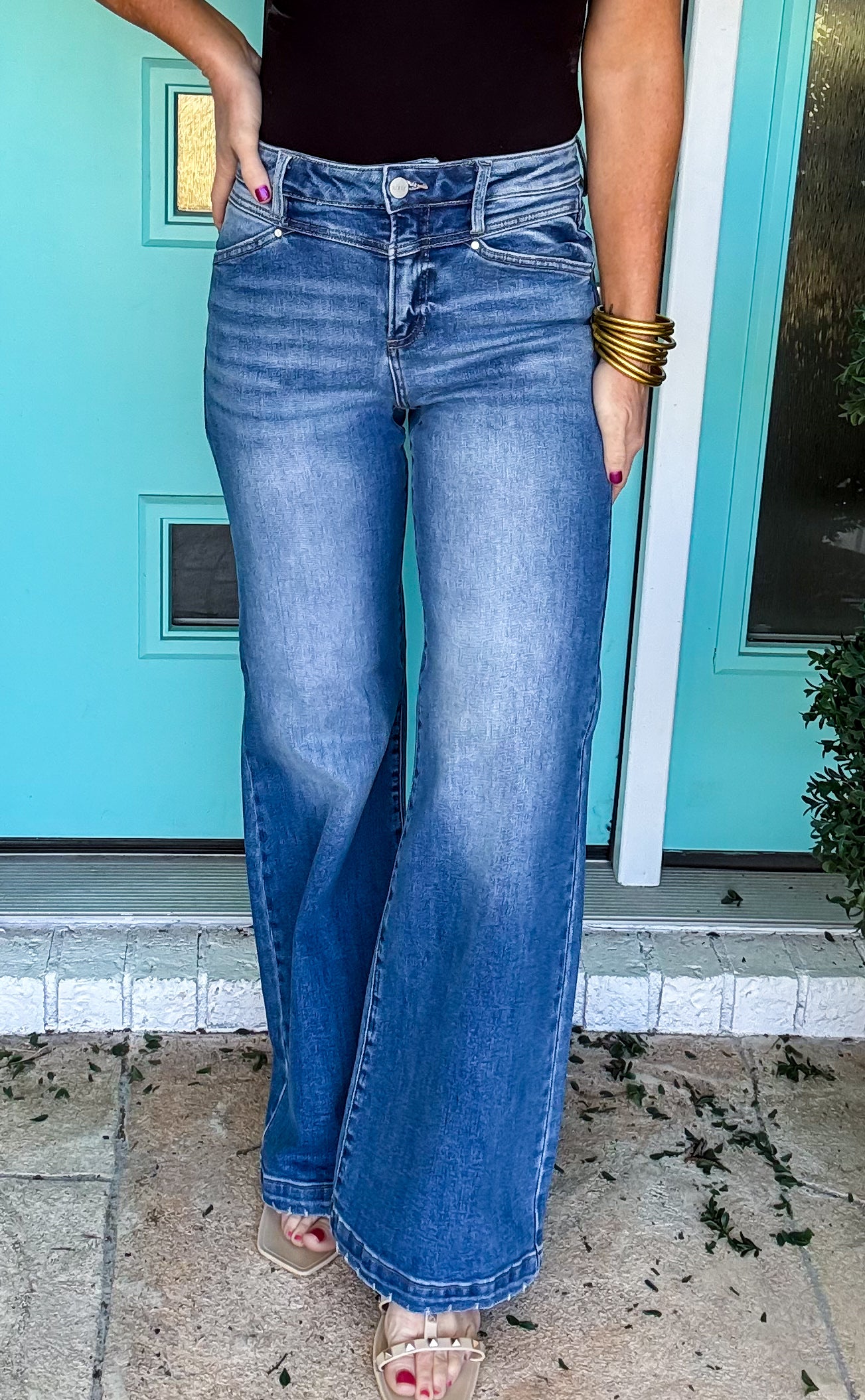 Sweetheart Yoke Jeans by Risen