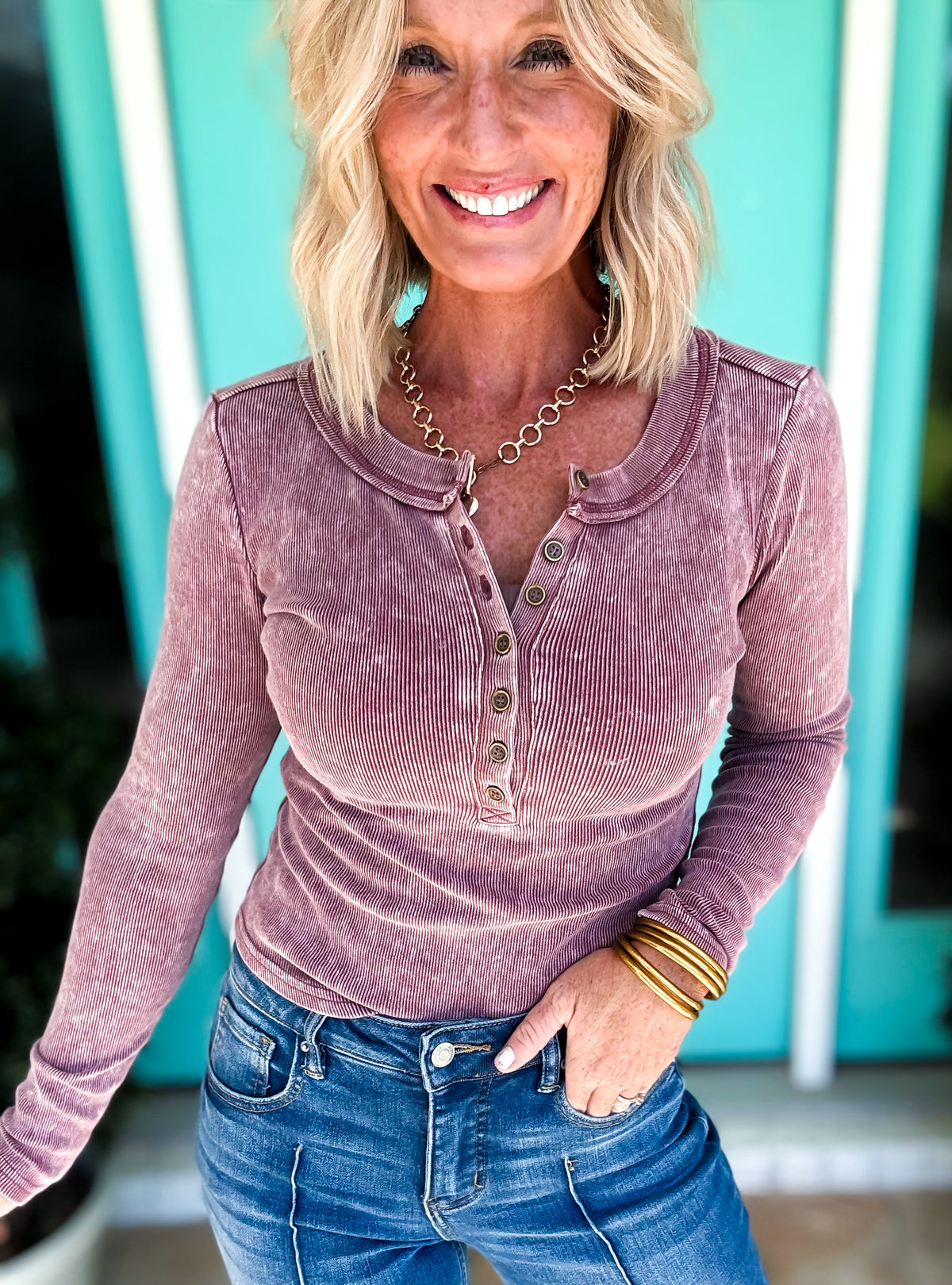 The Becca Henley Top