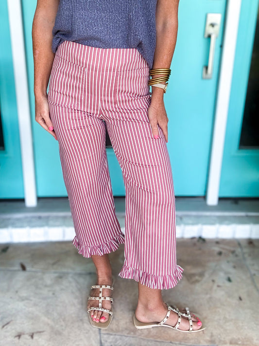 Ruffle Me Pink Pants