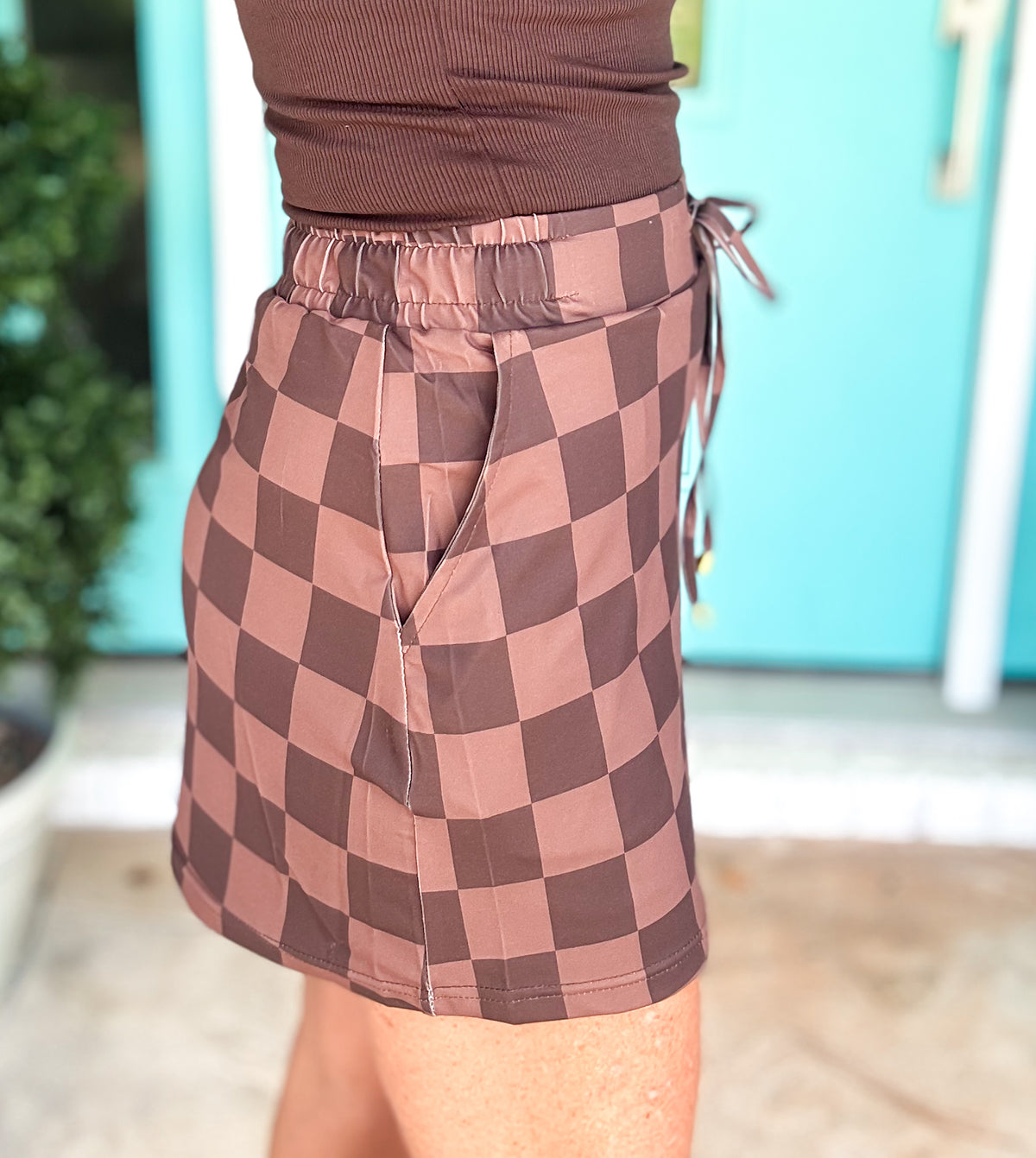 Everyday Checkered Skort