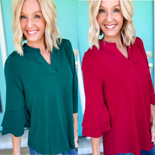Breeze & Bell Sleeve Top