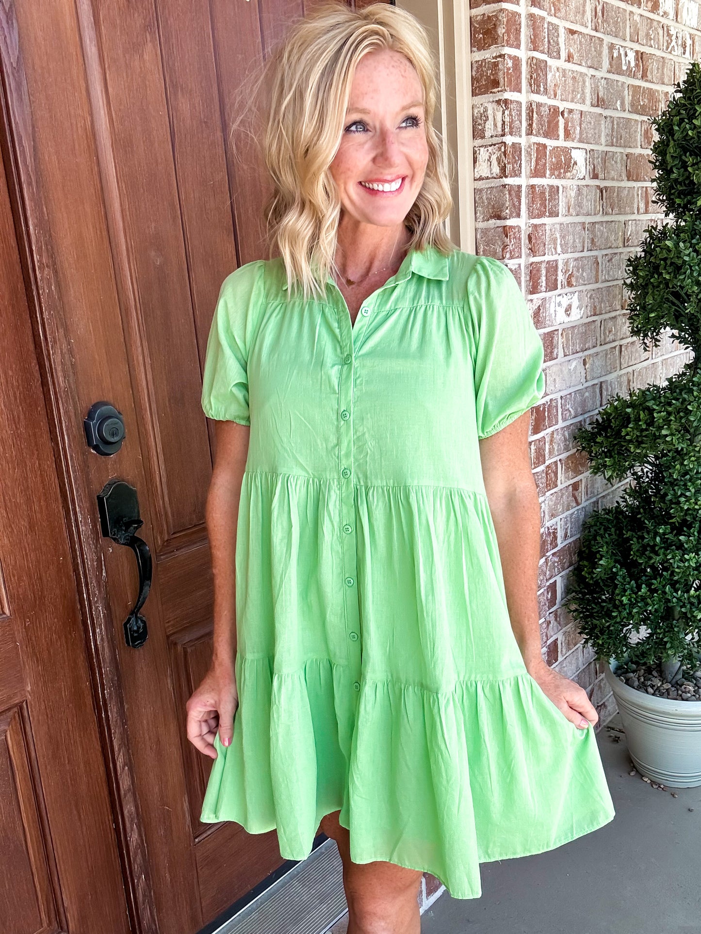 Tabitha Tiered Shirt Dress