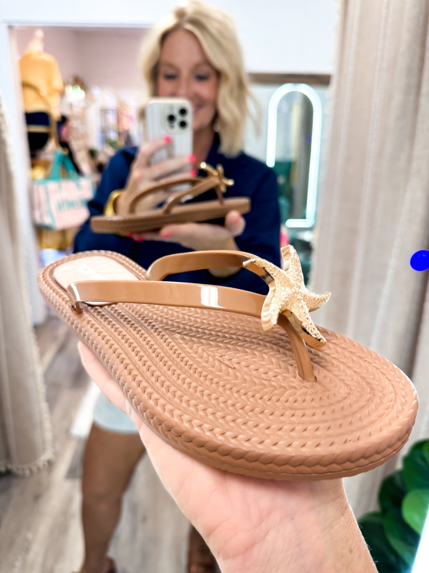 Glitter Starfish Thong Sandal
