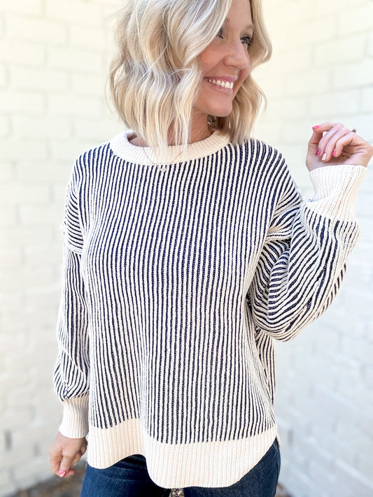 Nautical Nights Navy Sweater