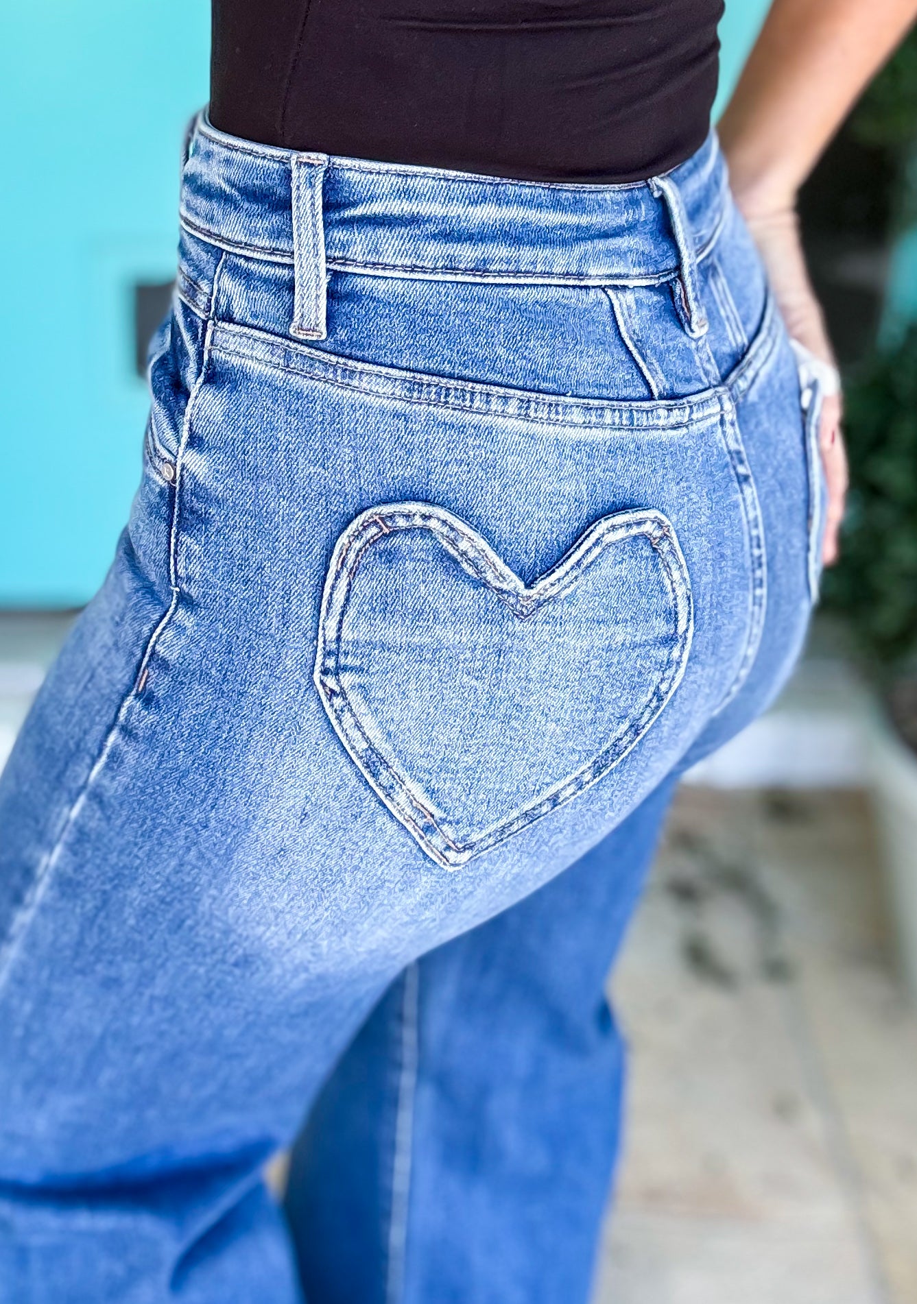 Sweetheart Yoke Jeans by Risen