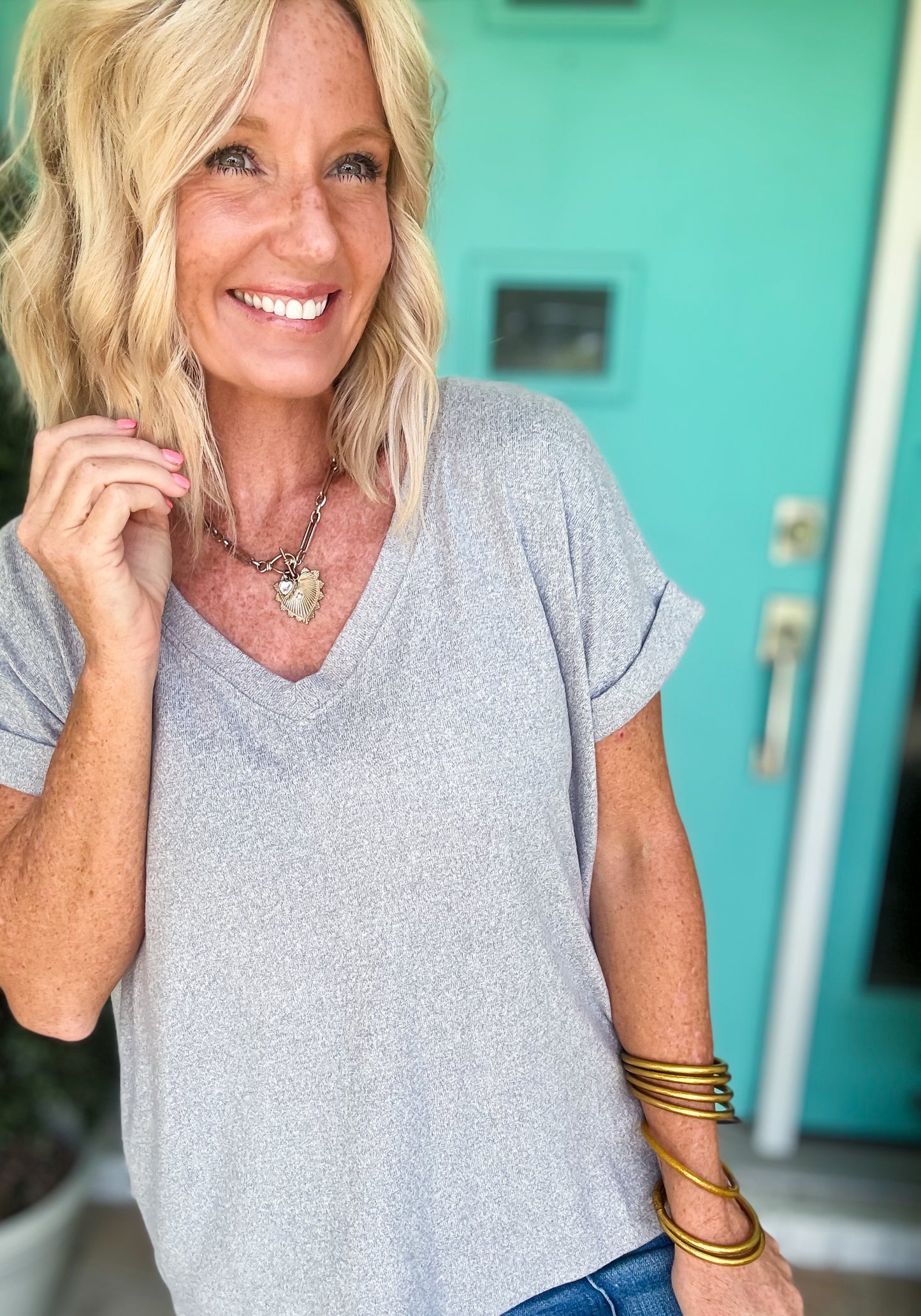 Soft Melange Basic Tee | Deal of the Day
