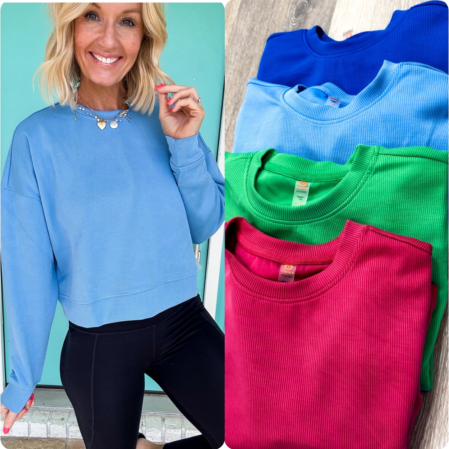 That Sunday Feeling Cropped Long Sleeve by Mono B