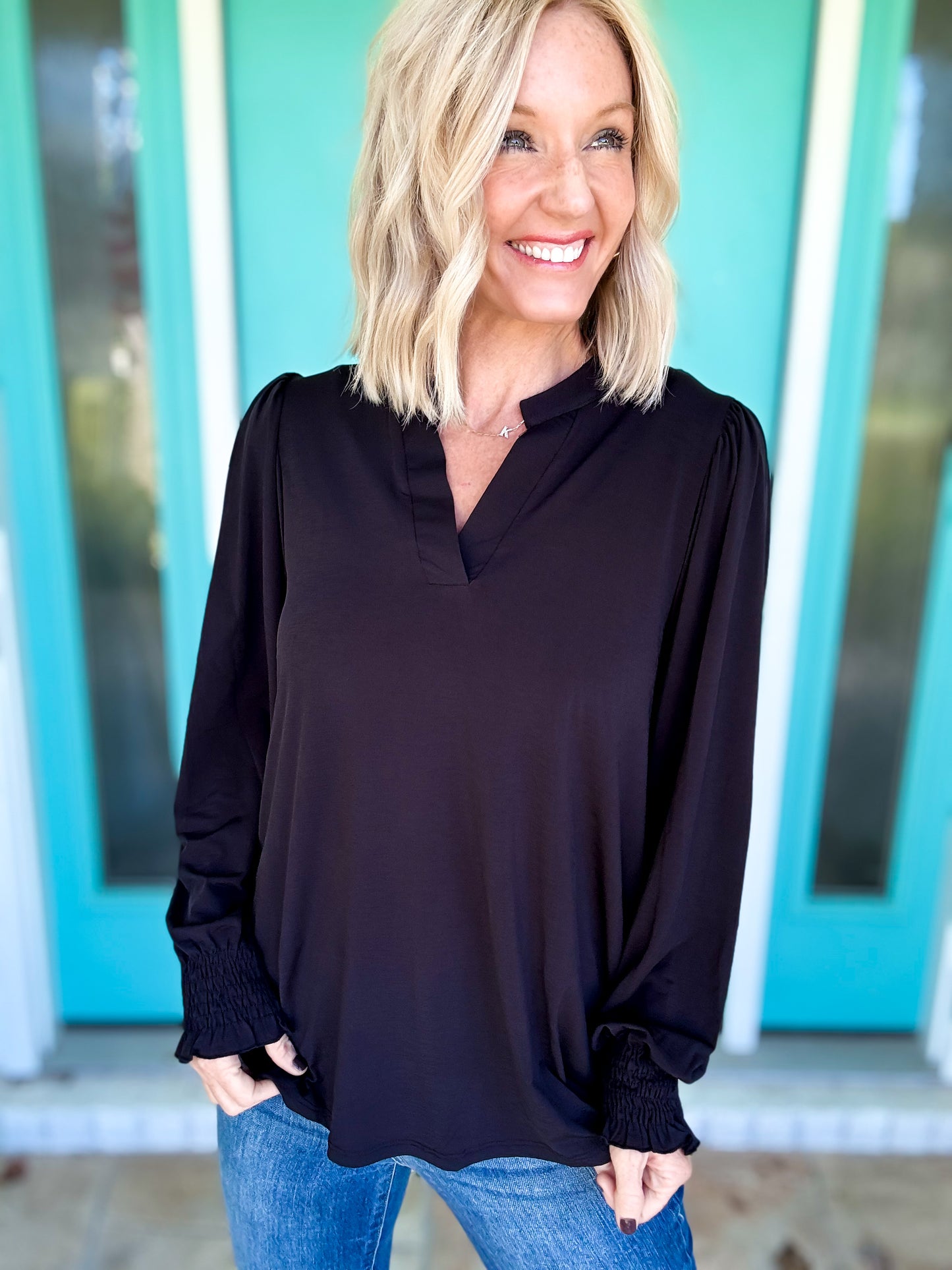 Simply Smocked Sleeve Top