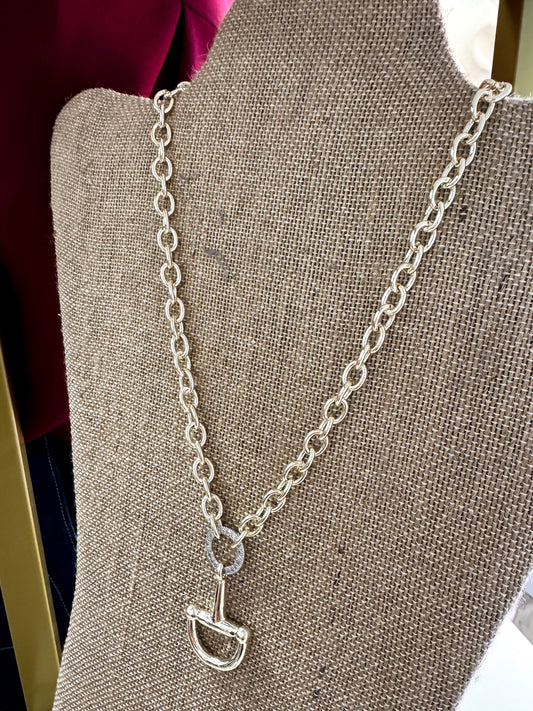 Gold Horsebit Necklace
