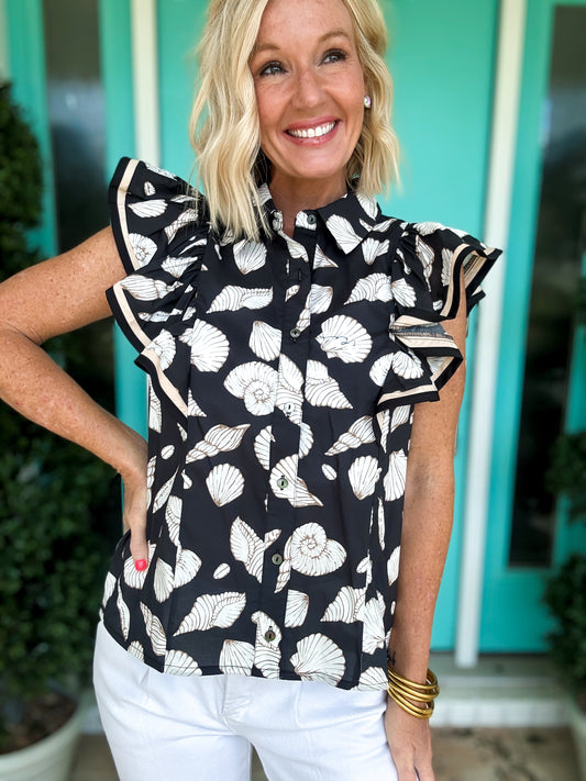 Classy Seashell Blouse