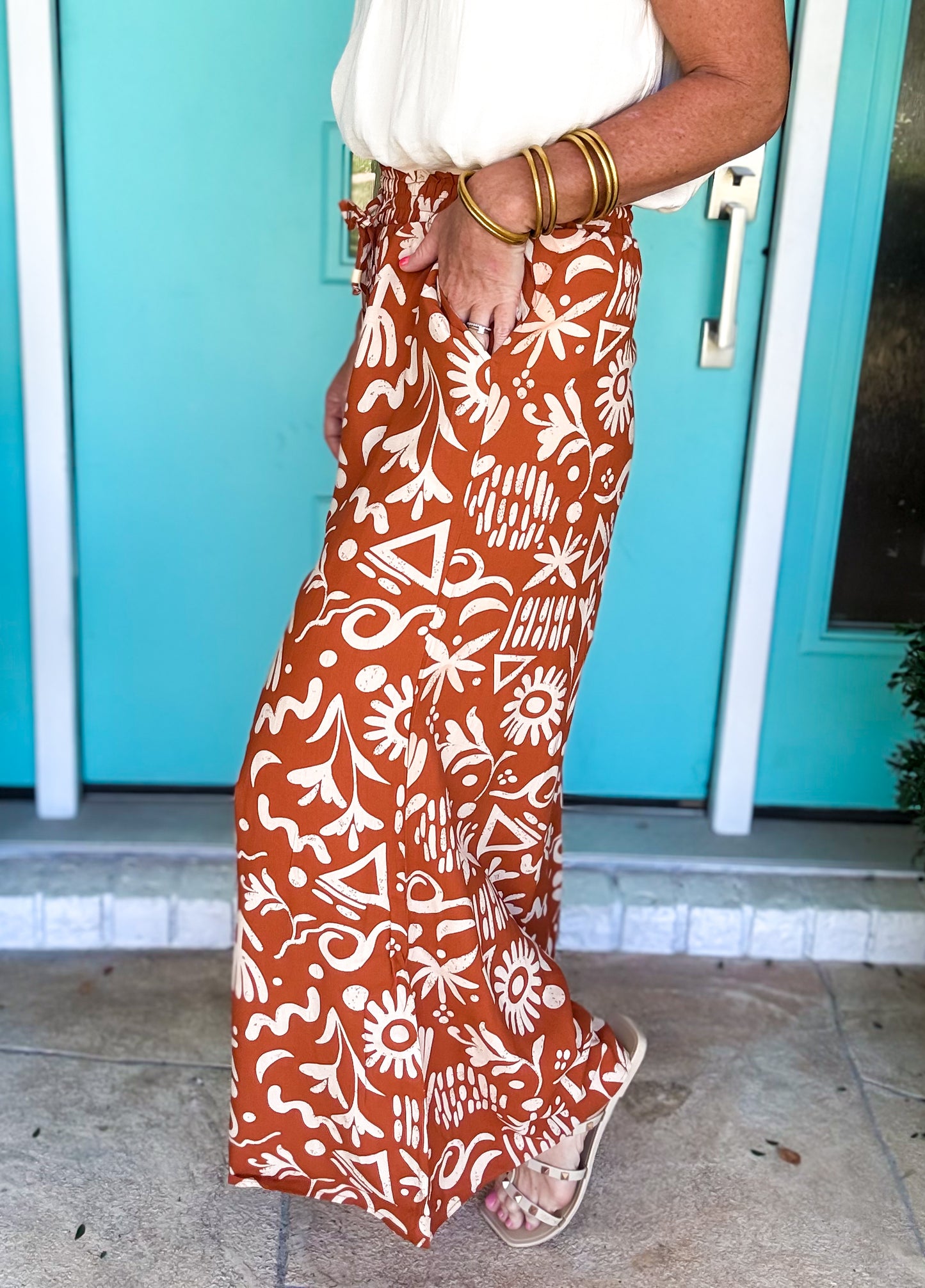 Dizzy Drape Wide Leg Pants
