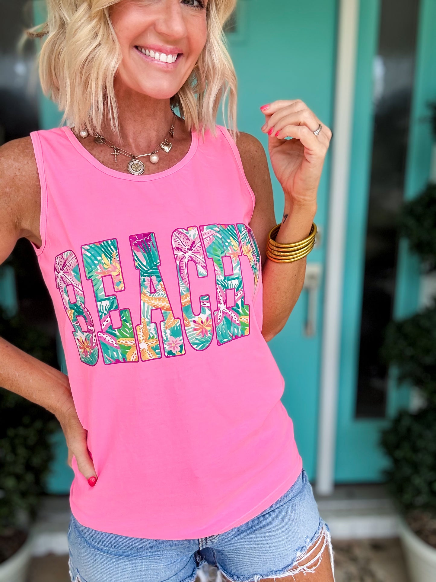 Beachy Floral Tank