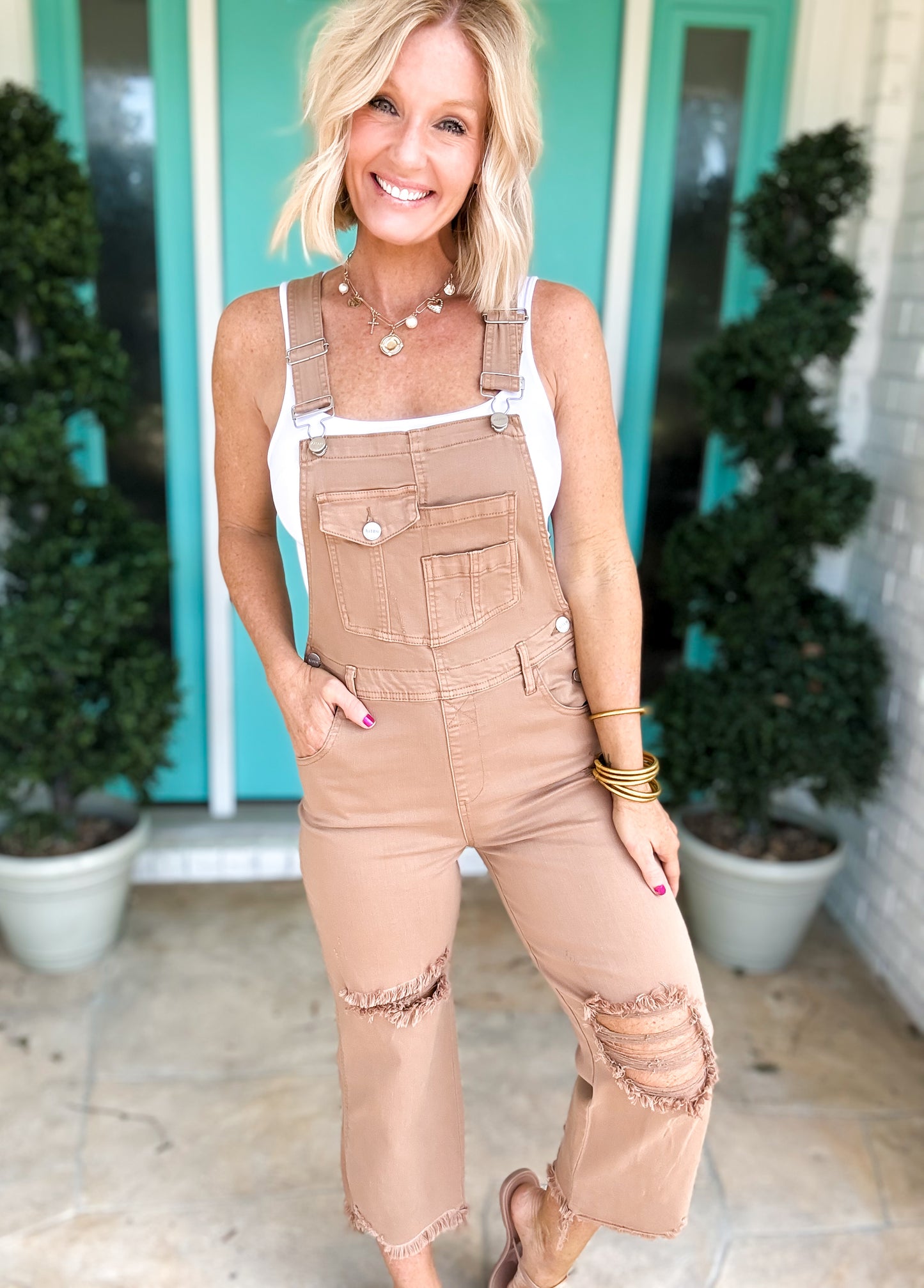 Sun Chaser Cropped Overalls