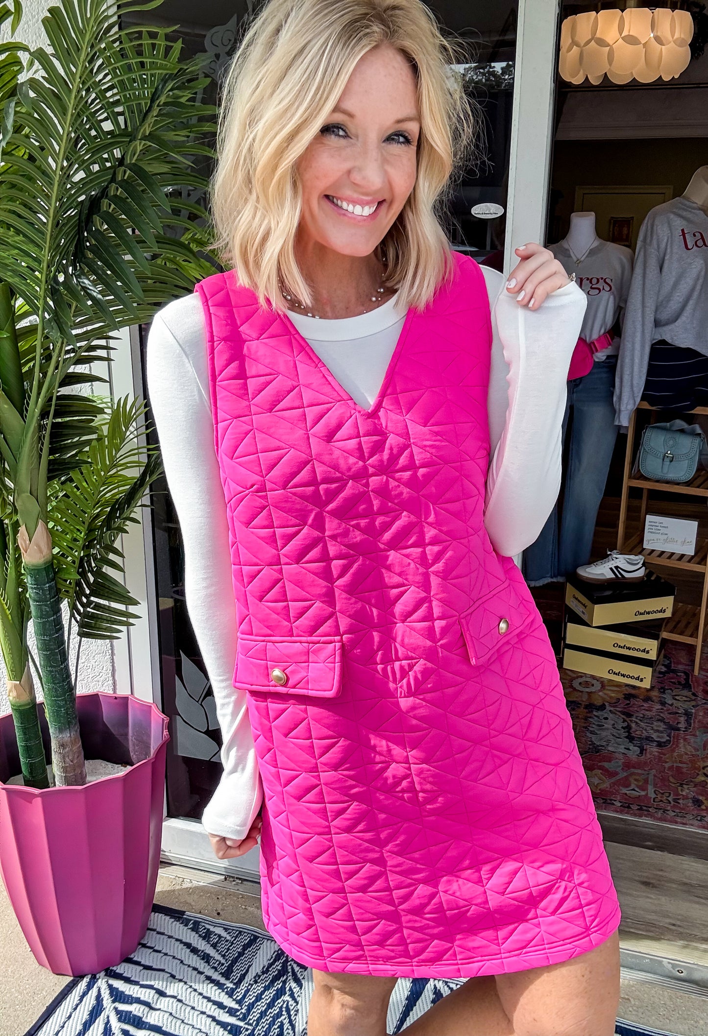 Pink Sugar Quilted Jumper