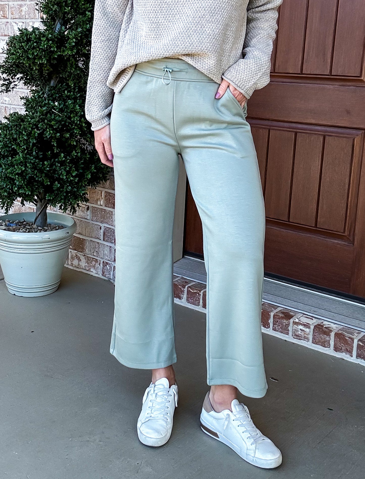 Straight Up Scuba Cropped Flares