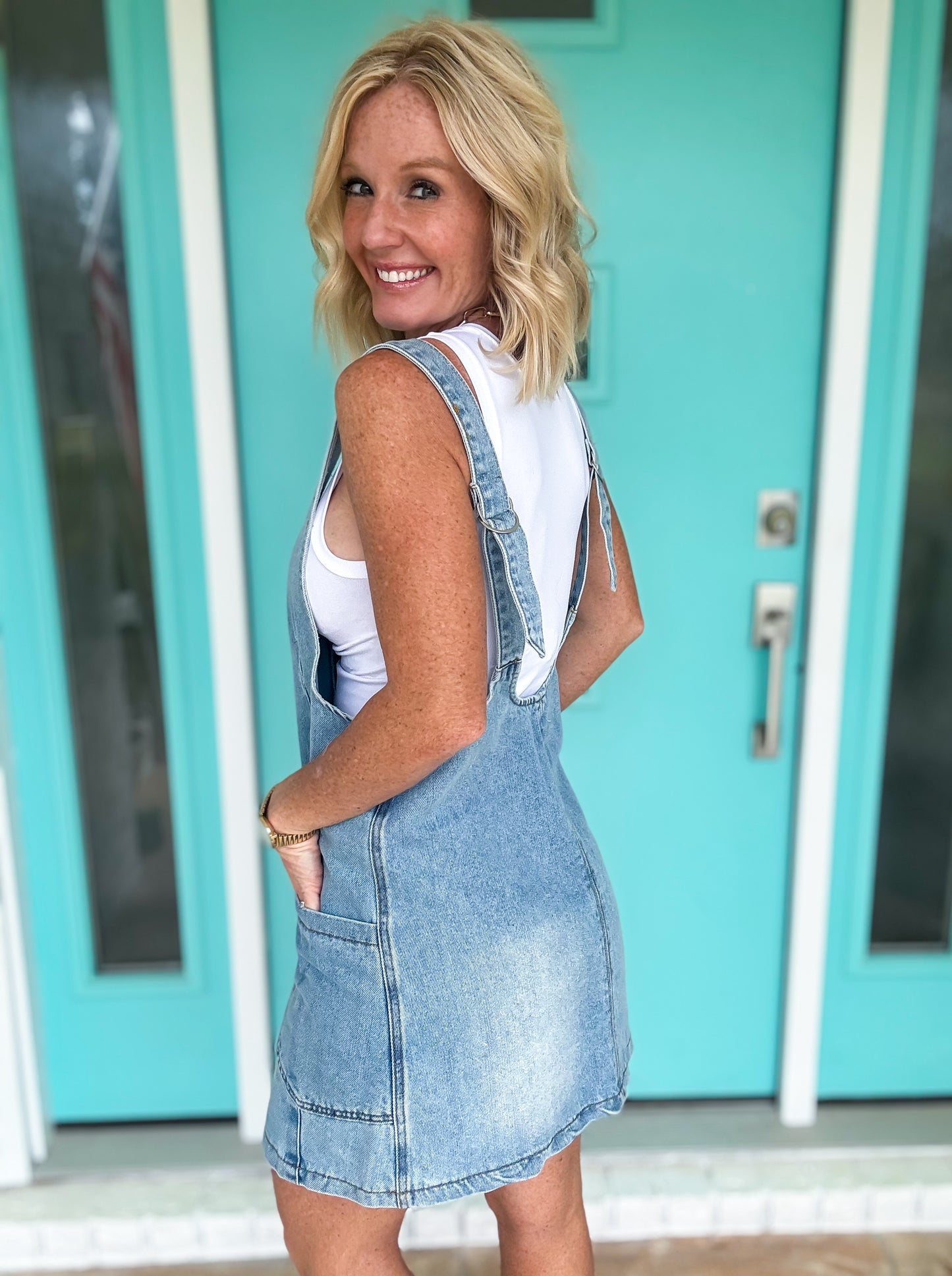 Over It All Denim Dress
