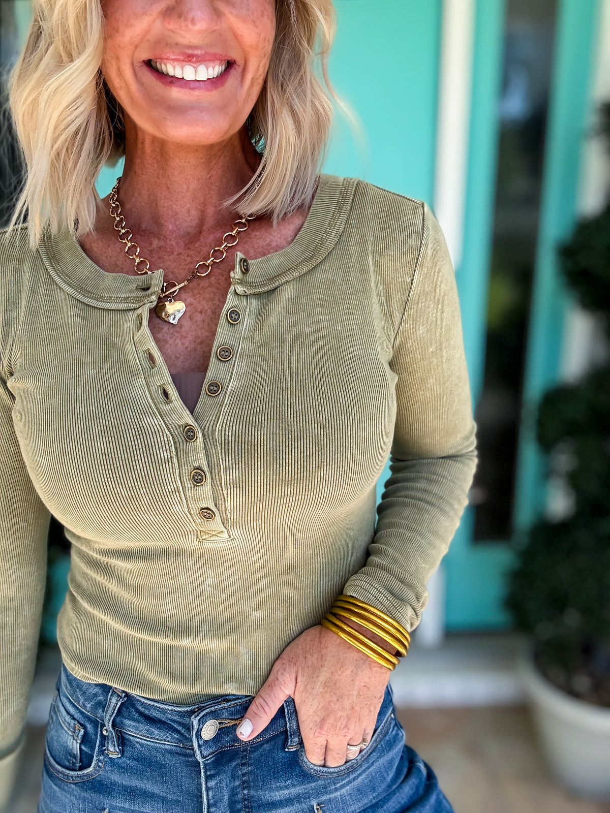 The Becca Henley Top