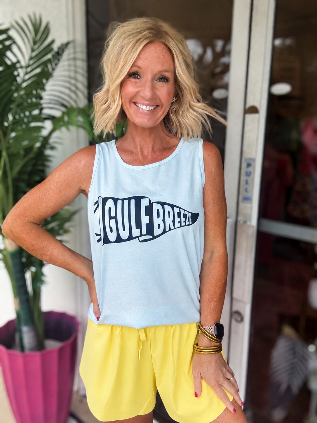 Baby Blue Gulf Breeze Penant Tank