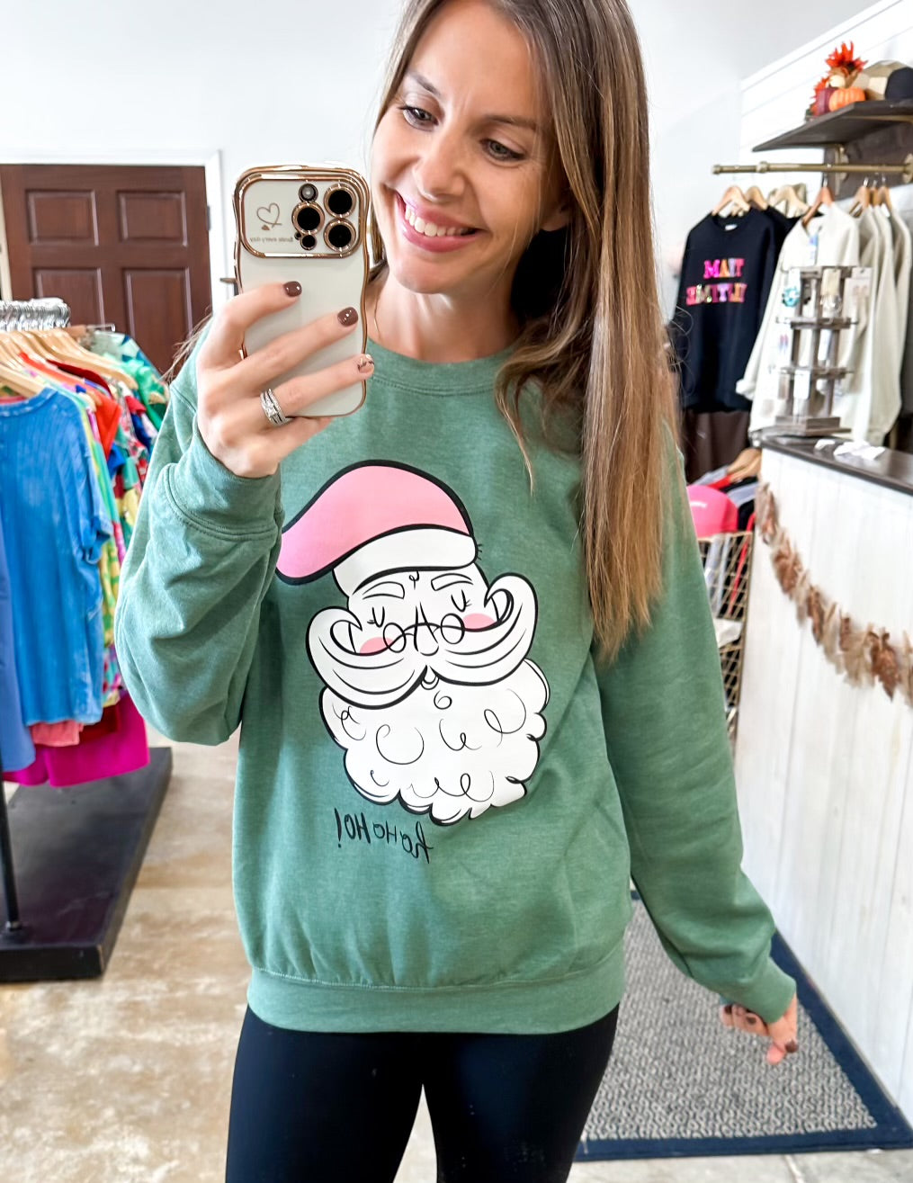 Vintage Santa Graphic Sweatshirt