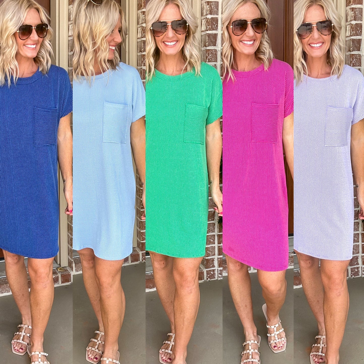 Ryleigh Ribbed Round Neck Dress